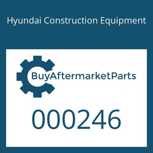 Hyundai Construction Equipment 000246 - BOOM CYL-RH