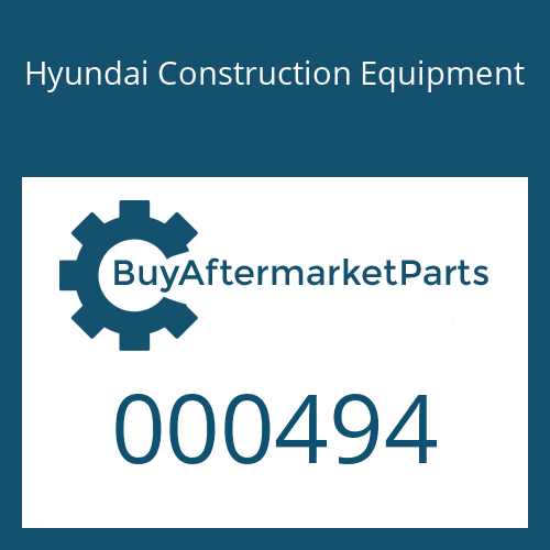 Hyundai Construction Equipment 000494 - NUT-NYLON