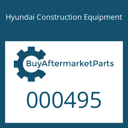 000495 Hyundai Construction Equipment NUT-NYLON