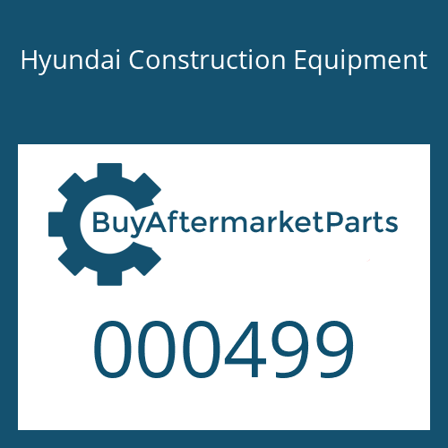 Hyundai Construction Equipment 000499 - NUT-LOCK