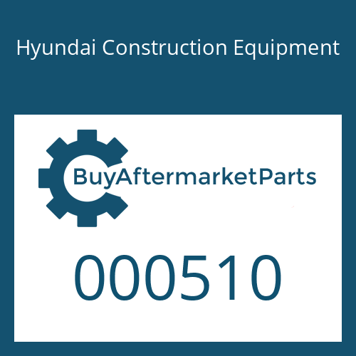 Hyundai Construction Equipment 000510 - O-RING