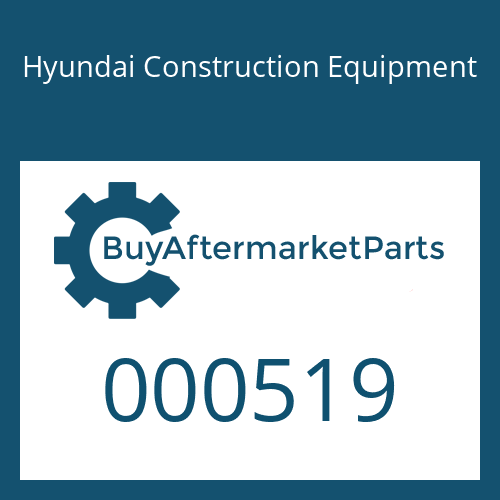 000519 Hyundai Construction Equipment O-RING