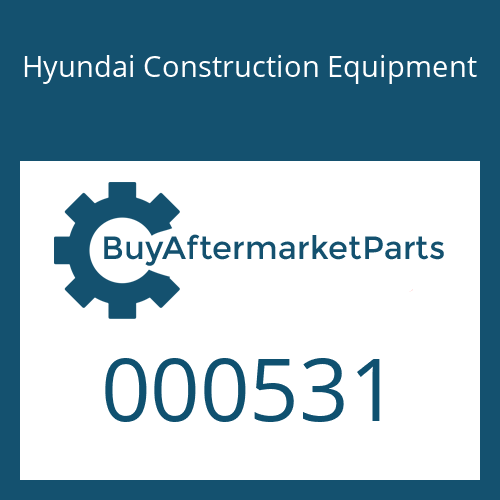 Hyundai Construction Equipment 000531 - O-RING