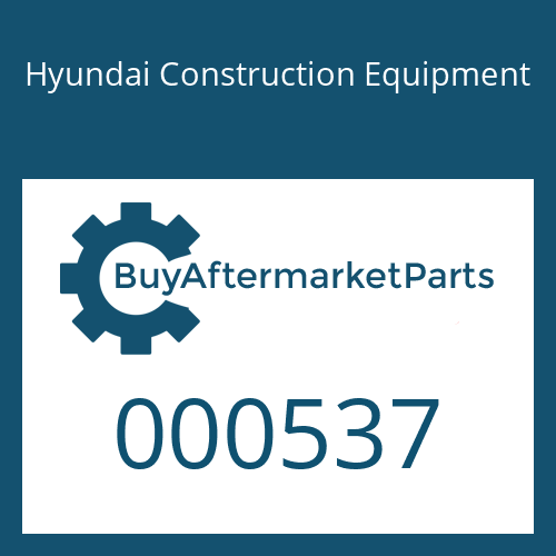 Hyundai Construction Equipment 000537 - O-RING