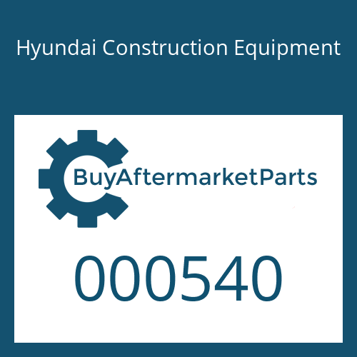 Hyundai Construction Equipment 000540 - O-RING