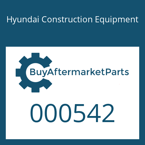 000542 Hyundai Construction Equipment O-RING