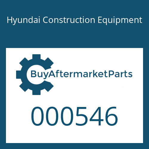 Hyundai Construction Equipment 000546 - O-RING