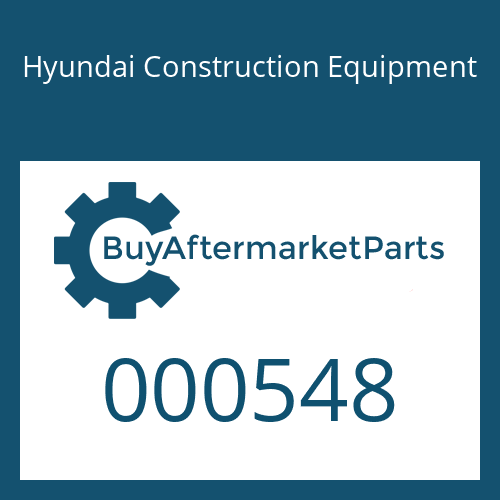 Hyundai Construction Equipment 000548 - O-RING