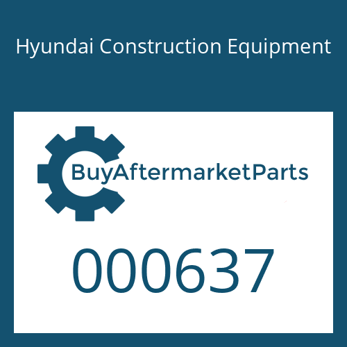 Hyundai Construction Equipment 000637 - PISTON