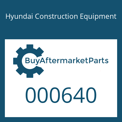 Hyundai Construction Equipment 000640 - PISTON
