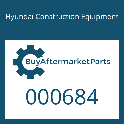 Hyundai Construction Equipment 000684 - RING-BACKUP