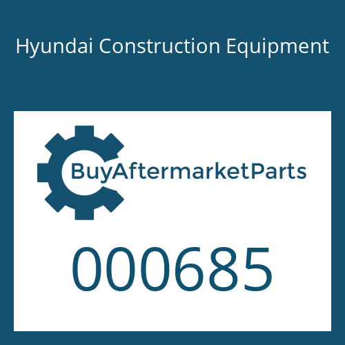 Hyundai Construction Equipment 000685 - RING-BACK UP