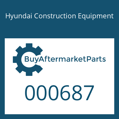 Hyundai Construction Equipment 000687 - RING-BACK UP