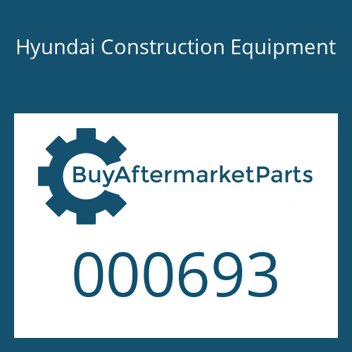 Hyundai Construction Equipment 000693 - RING-BACK UP
