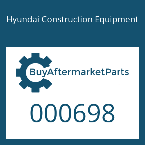 000698 Hyundai Construction Equipment RING-BACK UP