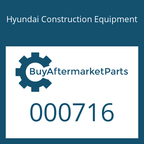 Hyundai Construction Equipment 000716 - RING-BACK UP