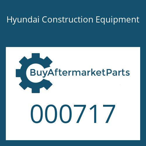 Hyundai Construction Equipment 000717 - RING-BACK UP