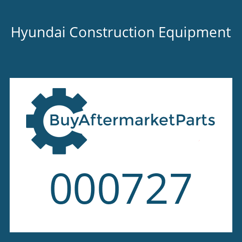 000727 Hyundai Construction Equipment RING-BACK UP