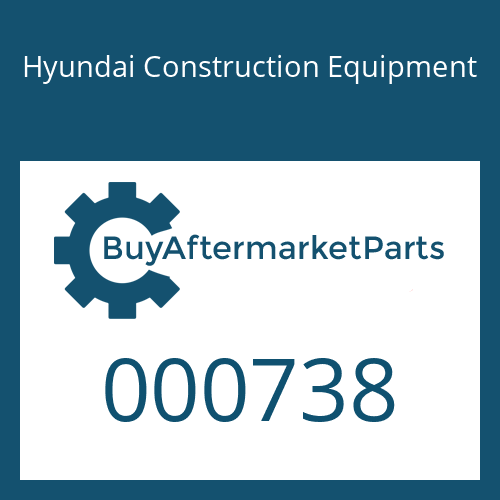 Hyundai Construction Equipment 000738 - RING-BACK UP