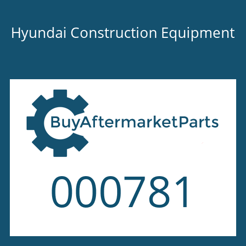 Hyundai Construction Equipment 000781 - RING-SNAP