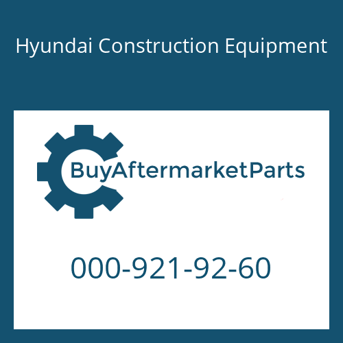 Hyundai Construction Equipment 000-921-92-60 - SPRING-PRESSURE