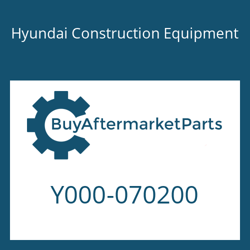 Y000-070200 Hyundai Construction Equipment SEAL-DUST