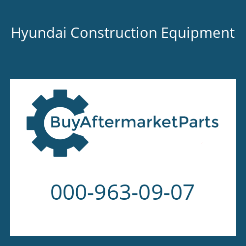 Hyundai Construction Equipment 000-963-09-07 - O-RING