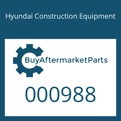 Hyundai Construction Equipment 000988 - SEAL KIT-CYL