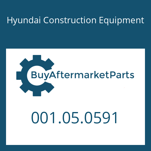 001.05.0591 Hyundai Construction Equipment O-RING