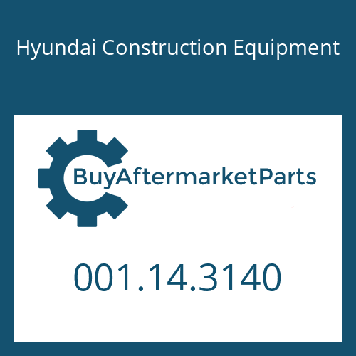 Hyundai Construction Equipment 001.14.3140 - SEAL