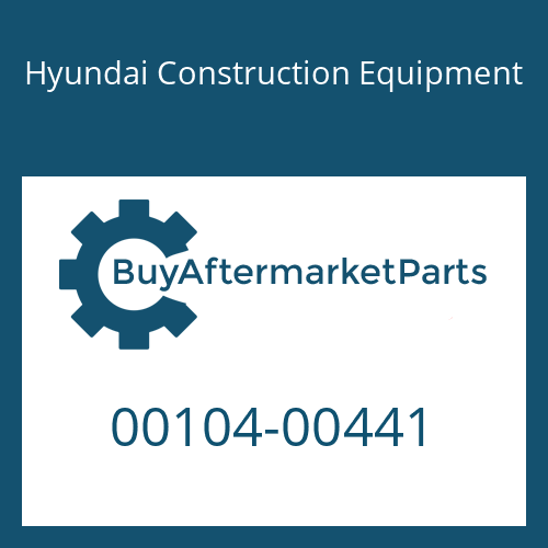 Hyundai Construction Equipment 00104-00441 - WASHER