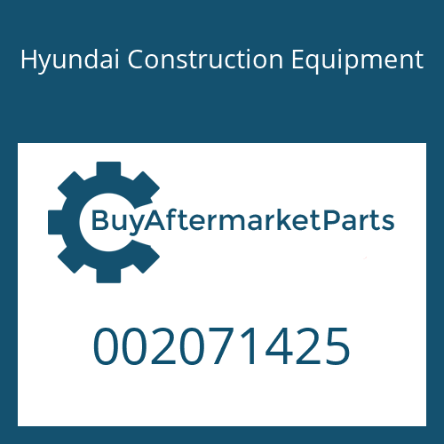002071425 Hyundai Construction Equipment RING-SNAP