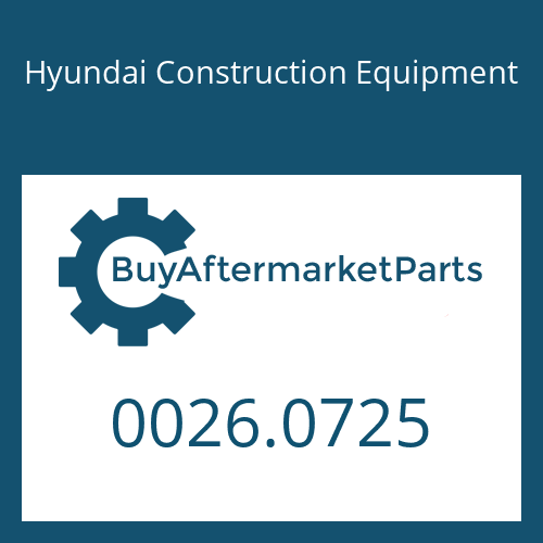 0026.0725 Hyundai Construction Equipment KEY