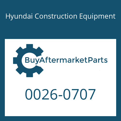Hyundai Construction Equipment 0026-0707 - NUT-HEX