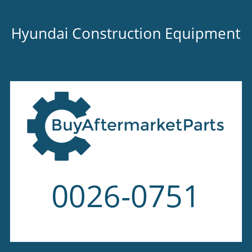 Hyundai Construction Equipment 0026-0751 - WASHER