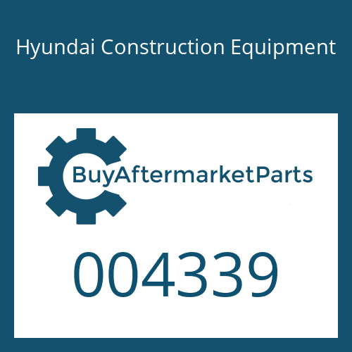 Hyundai Construction Equipment 004339 - O-RING