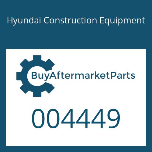 004449 Hyundai Construction Equipment O-RING