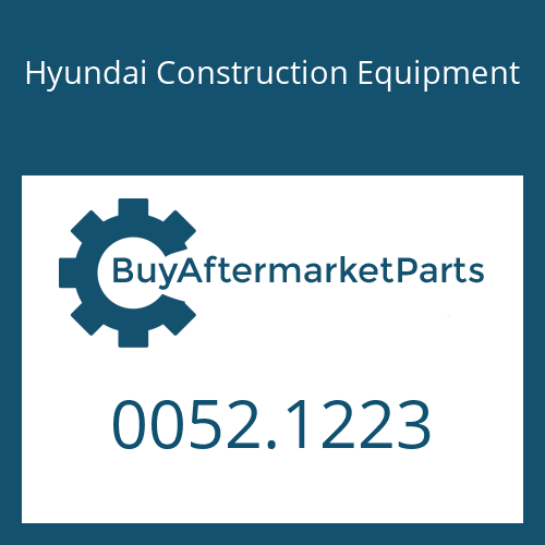 0052.1223 Hyundai Construction Equipment COVER-RH,UP