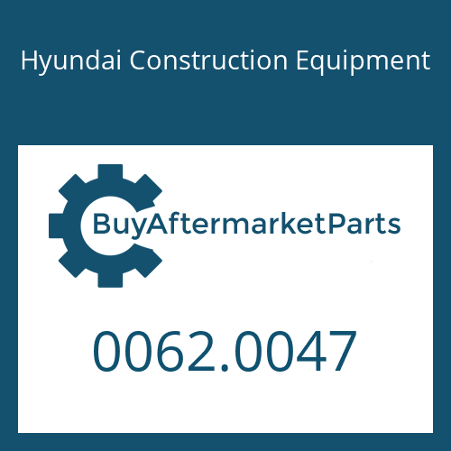 Hyundai Construction Equipment 0062.0047 - CAP