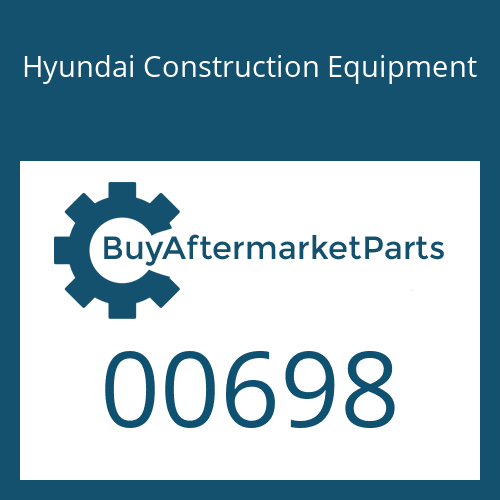 00698 Hyundai Construction Equipment RING-BACK UP