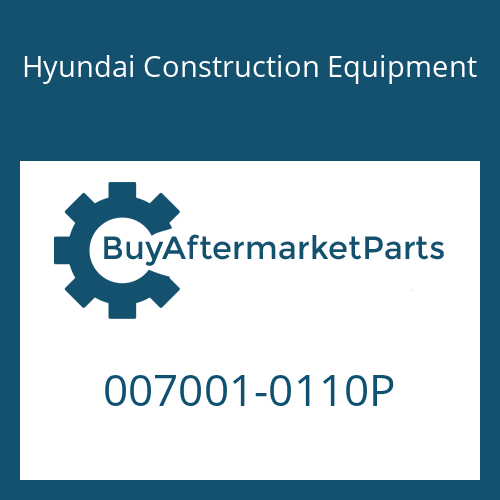 Hyundai Construction Equipment 007001-0110P - O-RING
