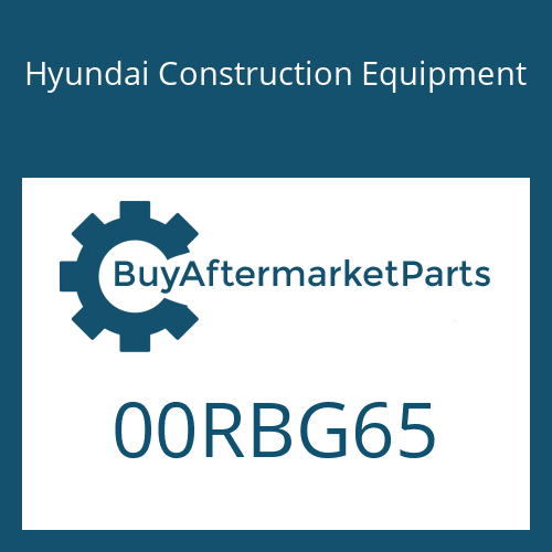 Hyundai Construction Equipment 00RBG65 - O-RING