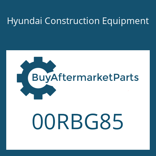 Hyundai Construction Equipment 00RBG85 - O-RING