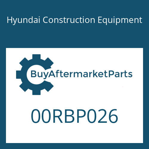 Hyundai Construction Equipment 00RBP026 - O-RING