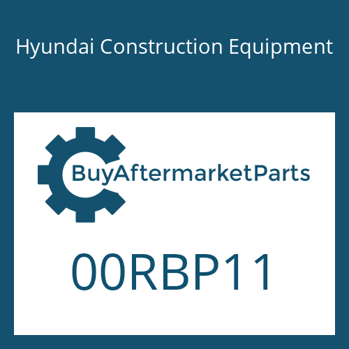 00RBP11 Hyundai Construction Equipment O-RING