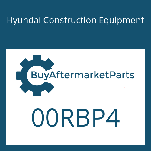 Hyundai Construction Equipment 00RBP4 - O-RING