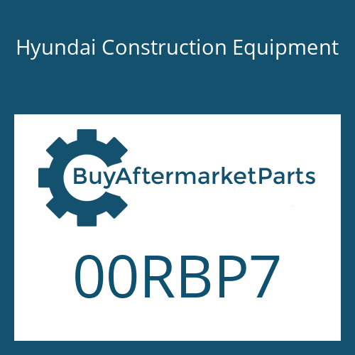 Hyundai Construction Equipment 00RBP7 - O-RING