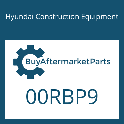 Hyundai Construction Equipment 00RBP9 - O-RING