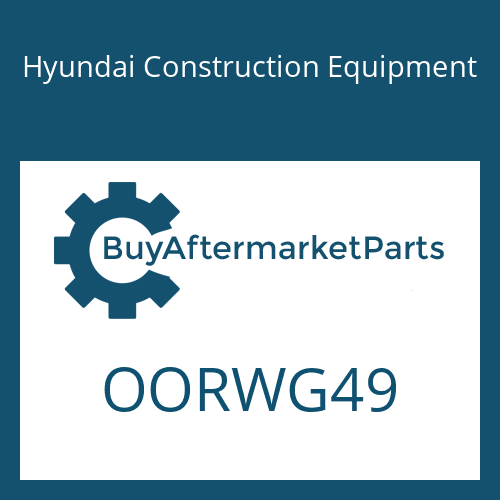 Hyundai Construction Equipment OORWG49 - O-RING