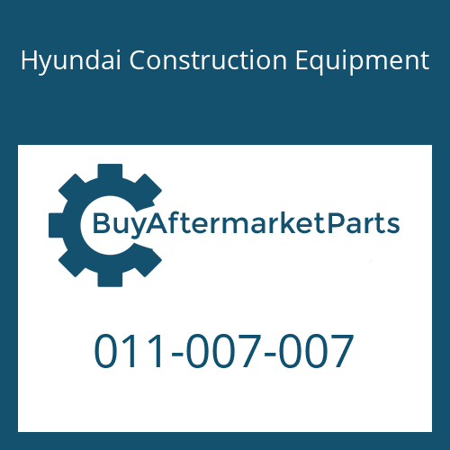 Hyundai Construction Equipment 011-007-007 - WASHER